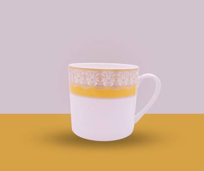 MARK Unique Chain Design Ceramic Coffee Mug