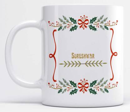 LOROFY Name Sureshwar Printed Beautiful Frame Design Ceramic Coffee Mug