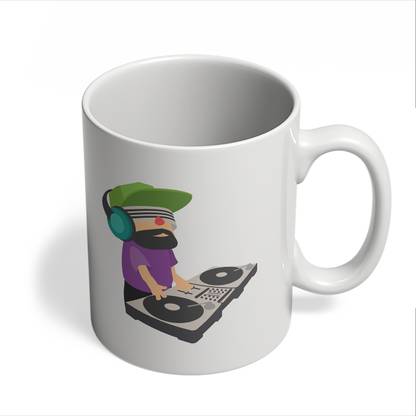 ICARUSBOX Icarus Box Music Boy and Dj Man Ceramic Coffee Mug