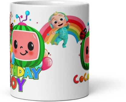 Mr UVD CocoMelon 2nd Birthday Boy 877 Gift item for Kids Friends Family Ceramic Coffee Mug