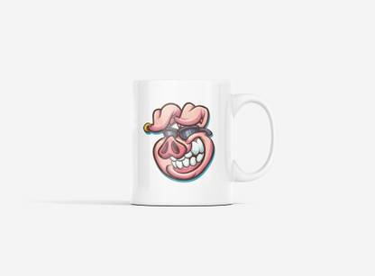 Rushaan Pig smiling - Printed For Animation Lovers Ceramic Coffee Mug