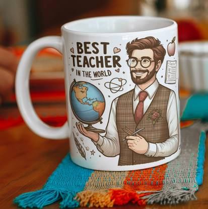 Goldencity World’s Best Teacher, Gift for Teacher on Birthday and Teacher's Day Teacher226 Ceramic Coffee Mug