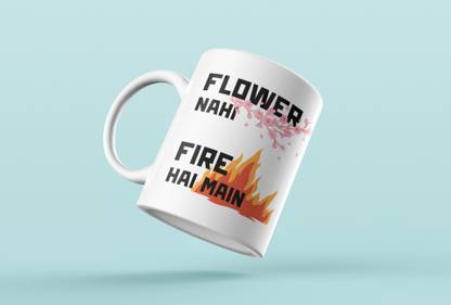 Epic Merch Pushpa – Flower Nahi Fire Hai Main Ceramic Coffee Mug