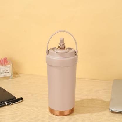 Tabletext Mug Leak Proof Tumbler With Handle Dual Drink Facility Sip And Straw Lid 316 Stainless Steel Tumbler