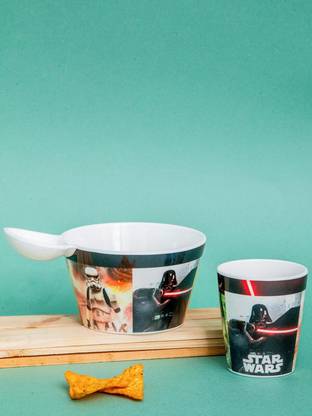 Servewell Fries Dip Bowl and Kids Set - Star Wars Melamine Tumbler