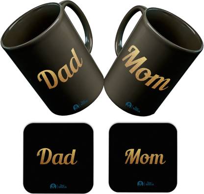 Tee Mafia MOM DAD GOLD COMBO Ceramic Coffee Mug