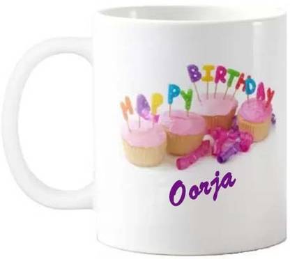 GNS Happy Birthday Gift for Oorja HBD Quote 074 Ceramic Coffee Mug