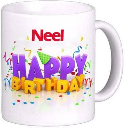 GNS Enterprise Happy Birthday Gift for Neelam Music 007 Ceramic Coffee Mug
