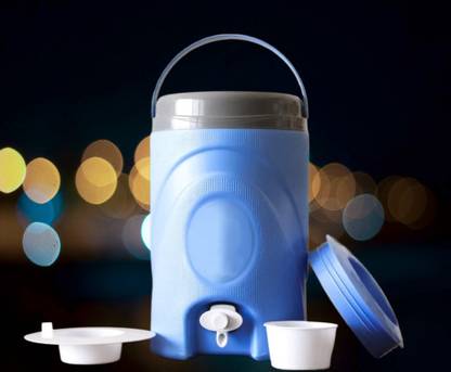 SOURABH Plastic Insulated Water 5 Liter Water Cool for Traveling Water Jar Plastic Mason Jar