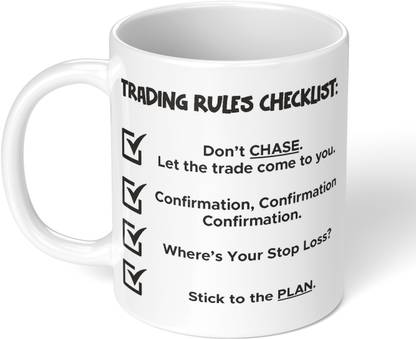 Akipi Trading Rules Checklist Stock Market Crypto Intraday Ceramic Coffee Mug