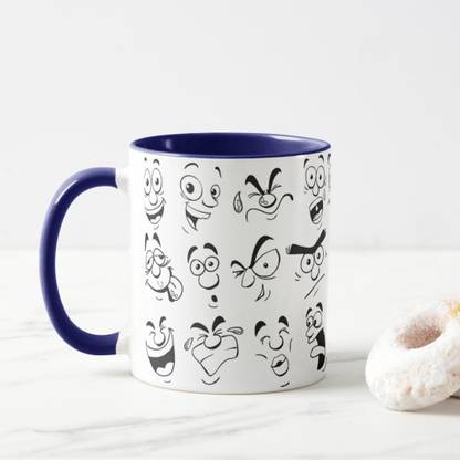 Brubuggy Different Types Moods Coffee/Printed Coffee/Gift for Loved Ones Ceramic Coffee Mug