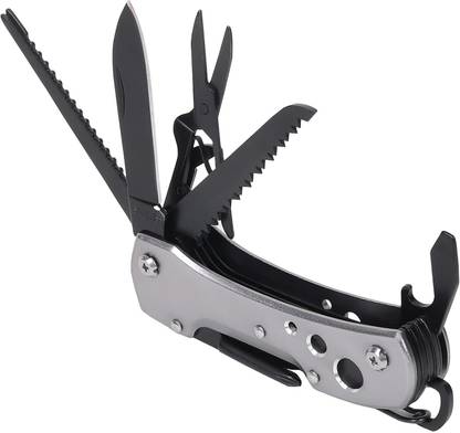 DiHAWK Multi Functional Portable Pocket Utility 15 in 1 All in One Tools Multi-utility Knife