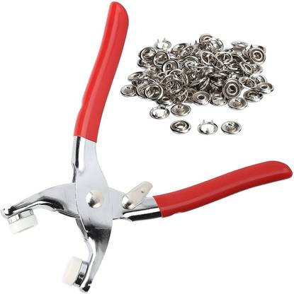 vitzie Grommet Eyelet Setting Pliers Tool for Cloth Press Button (Length:6.2 in) Multi Utility Plier