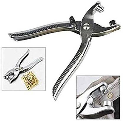 JAYP Grommet Setting Tool, Steel Hole Punch Eyelet Setter Kit Multi Utility Plier