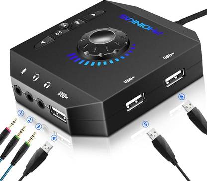 Verilux USB Sound Card, External Sound Card USB Hub Stereo Sound Card USB Sound Card, External Sound Card USB Hub Stereo Sound Card Sound Card