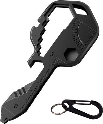 the auto story Multitool 24-in-1 Key Shaped Pocket Tool, EDC keychain Multitool for Drill Drive Multi Vise Tool