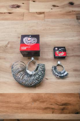 NEWTIMEGOODS Universal Ring and Bangle Sizer Gauge COMBO for Measuring Multi Vise Tool