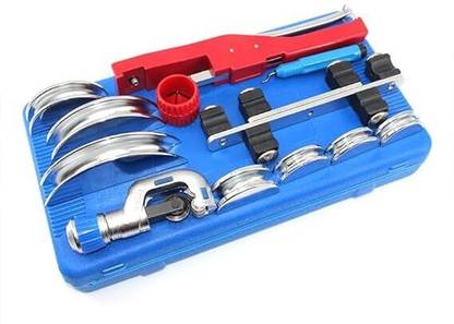 refmart 90° Tube Bender Kit CT-999N 7 Dies 1/4-7/8 Inch Multi Vise Tool