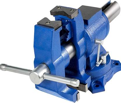 Buyohlic 6" Heavy Duty Bench Vise, Double Swivel Rotating Vise Head/Body Rotates 360° Multi Vise Tool