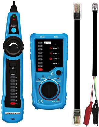 Techtest Wire Tracker Fwt11 Network Cable Tester Rj11 Rj45 Cable Tester Wire Tracker Cable Tester For Rj11 Rj45 Cable Tester Wire Tracker Telecom Line Tester Ethernet Network Tester Digital Multimeter
