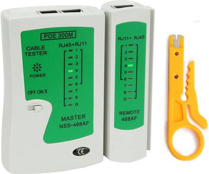 dhruvga RTT Network Cable Tester LAN Cable Test Support POE Network Cable Tool (116N) Digital Multimeter