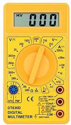 BALRAMA Digital LCD Multimeter For AC/DC Voltage, Ammeter, Current Detector With Test Le Digital Multimeter