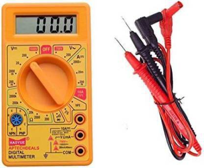 BALRAMA DT830B LCD Digital Voltmeter Ammeter Ohm Multimeter Digital Multimeter (Yellow 8 Digital Multimeter