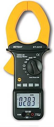 Metravi DT-2255 Big Jaw AC Clamp Meter 1000A, Fully Protected, Auto-ranging Digital Multimeter