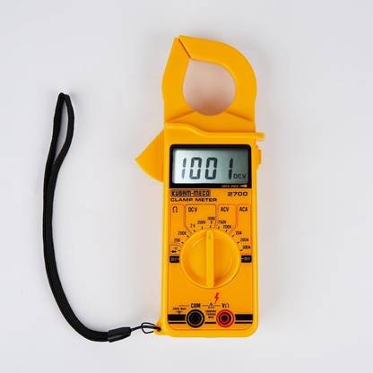 Kusam-meco 3½ Digits 2000 Counts Digital Clamp Meter KM 2700|9 Functions 32 Ranges Digital Multimeter