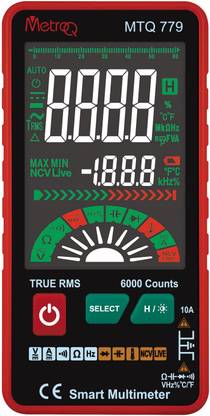 Empiral Enterprises Metro Q MTQ 779 SMART TRMS (Autorange) Smart Multimeter (Color Display) Digital Multimeter