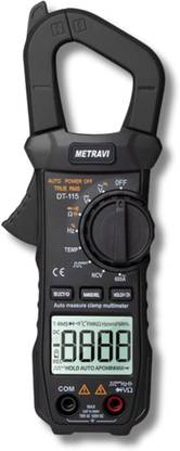 Metravi DT-115 Pocket TRMS AC Clamp Meter upto 600A AC (ONLY AC AMP) Digital Digital Multimeter