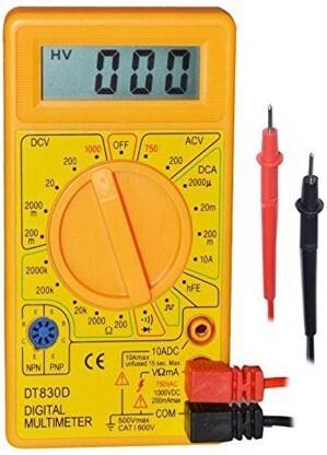 PR Creations Safe and Easy-to-Use Digital Multimeter with Overload Protection Digital Multimeter
