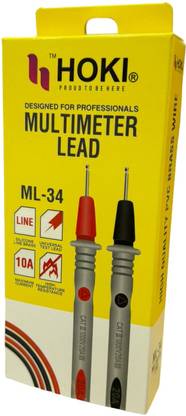 Gadariya King 1000V 20A Multimeter Probe Test Lead with Alligator Clips Agilent Fluke Cable Digital Multimeter