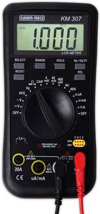 Kusam-meco KM 307 3¾ Digit 3999 Counts Digital Multimeter LCR Meter 1 Year Warranty Digital Multimeter