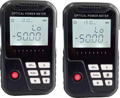 Techtest ( Pack of 2 ) 3 in 1 Optical Power Meter with Laser Light FC/SC 2mw Vfl Rj45 Digital Multimeter