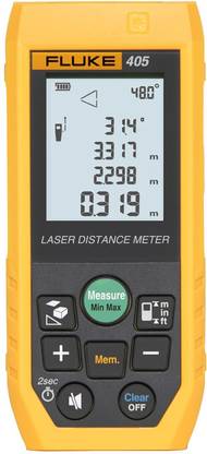 FLUKE 405 50mtr Digital Laser Distance Meter Tape with Free Carry Case LCD Battery Digital Multimeter