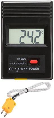 Divinext -50°C to 1300°C TM-902C Type-K Digital Thermometer High Range Temperature Measurements Wireless Temperature Meter TM902C Digital Electronic K Type Thermometer Sensor + Thermocouple Probe Detector with LCD Display K-Type Single Input Digital Display Thermometer TM-902C Thermocouple Wire Professional Digital Probe Thermometer for Furnace & Forge Sensor Temperature Detector Non-magnetic Electronic Level