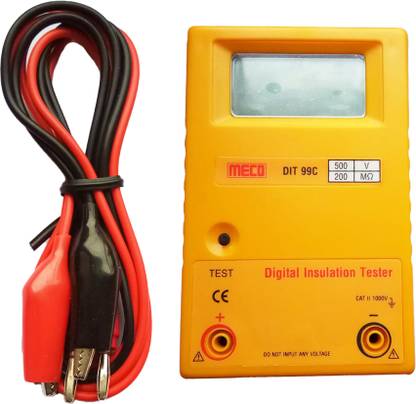 B K Jagan and Co Meco Digital Insulation tester DIT-99E-IRT Range 0-2000M Ohm Digital Multimeter