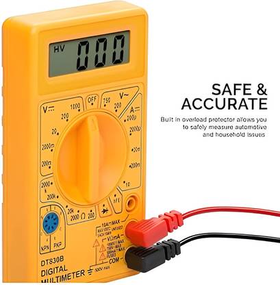 Petrotech Digital Multimeter (Yellow) 440V AC/DC Voltage Tester Digital Multimeter