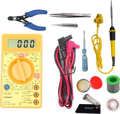 FADMAN MMTSA-2KMOLSQHR High Quality 25W Soldering Iron Equipments Combo Pack With Digital Multimeter