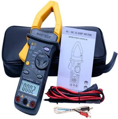 BALRAMA MS2101 Digital AC/DC Clamp Meter with Storage Bag to Measure AC/DC Current, AC/DC Voltage, Resistance, Capacitance, Temperature, Frequency, Diode and Circuit, etc + Professional Quality Mastech Digital Multimeter