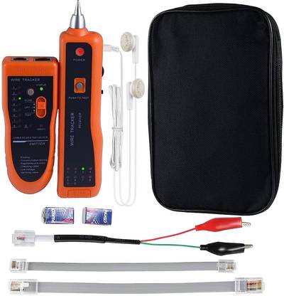 coolcold Ethernet Network Cable Tester Kit RJ11 RJ45 CAT5/5e CAT6 LAN Wire Tracker Digital Multimeter
