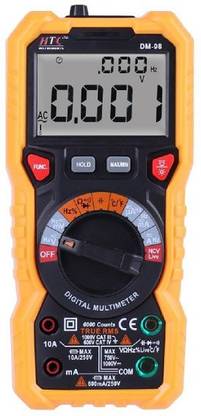 HTC Instrument DM-98 Digital Multimeter , True RMS/Autorange/Dual Display LCD,Double Colour Digital Multimeter