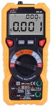 HTV DM 98 3 Digital 6000 Counts /TRms Digital Multimeter Black, Yellow 6000 Count Digital Multimeter