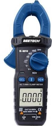 beetechh Beetech® B-6010 600A AC, 600V AC/DC True-RMS Digital Clampmeter, 4000 Counts Digital Multimeter