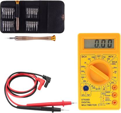 Hillgrove HM1329M2 LCD AC DC Voltage Current Digital Multimeter with 25in1 Screwdriver Set Digital Multimeter