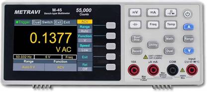 Metravi M-45 Bench-type Digital Multimeter, Ultra-light, High-Accuracy,Data Logging Digital Multimeter