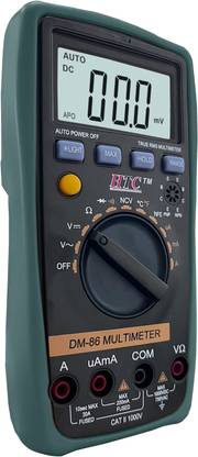 HTC Instrument DM-86 (AC Voltage Range 200mV to 750V) With(Digital Voltage Detector Free) Digital Multimeter