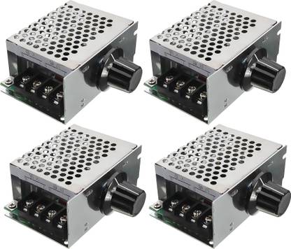 shockley 4000W SCR Triac AC 220V Voltage Regulator Speed Controller Light Dimmer (4 Pc) Multipurpose Controller