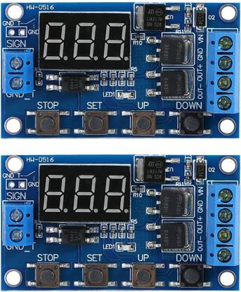 shockley DC 5V-36V Timer Dual MOSFET Relay Module Trigger Cycle Delay Switch (2 Piece) Multipurpose Controller